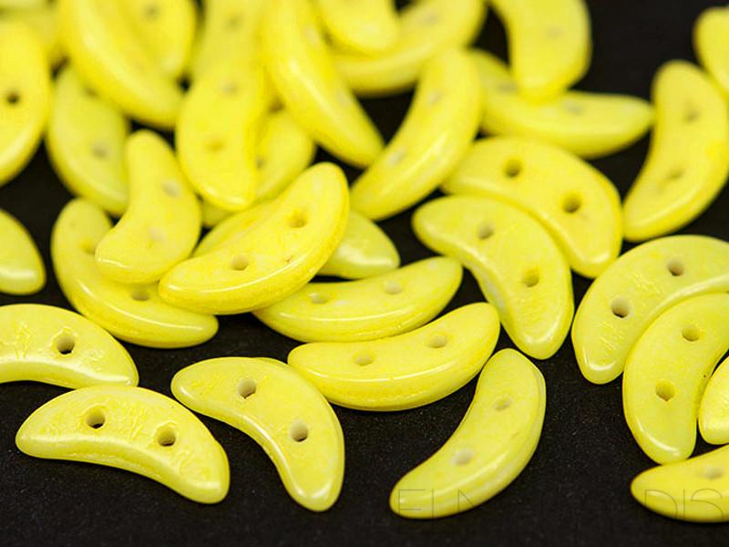 Margele CzechMates Crescent ColorTrends Opaque Buttercup — Imaginea 1