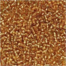 Margele Toho 15/0 0022C Silver Lined Topaz — Imaginea 1