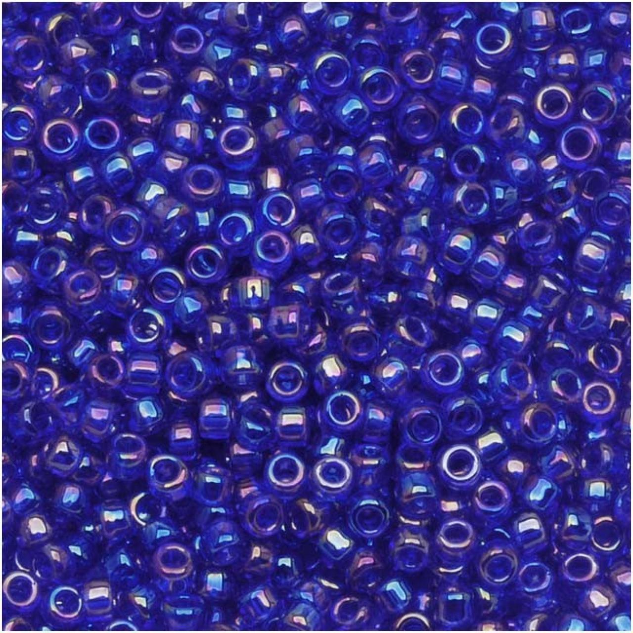 Margele Toho 11/0 0087 Transparent Rainbow Cobalt