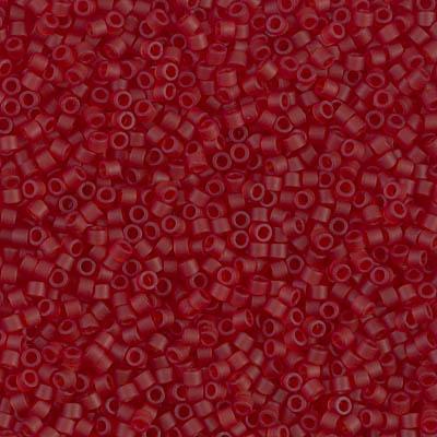 Delica 11/0 DB1262 Matted Transp Dk Cranberry — Imaginea 1