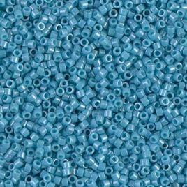Delica 11/0 DB0218 Opaque Medium Turquoise Blue Luster — Imaginea 1