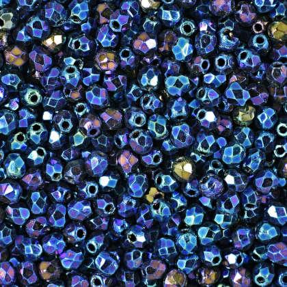 Margele Cehesti Fire-Polish 3mm 21435JT Iris Blue — Imaginea 1