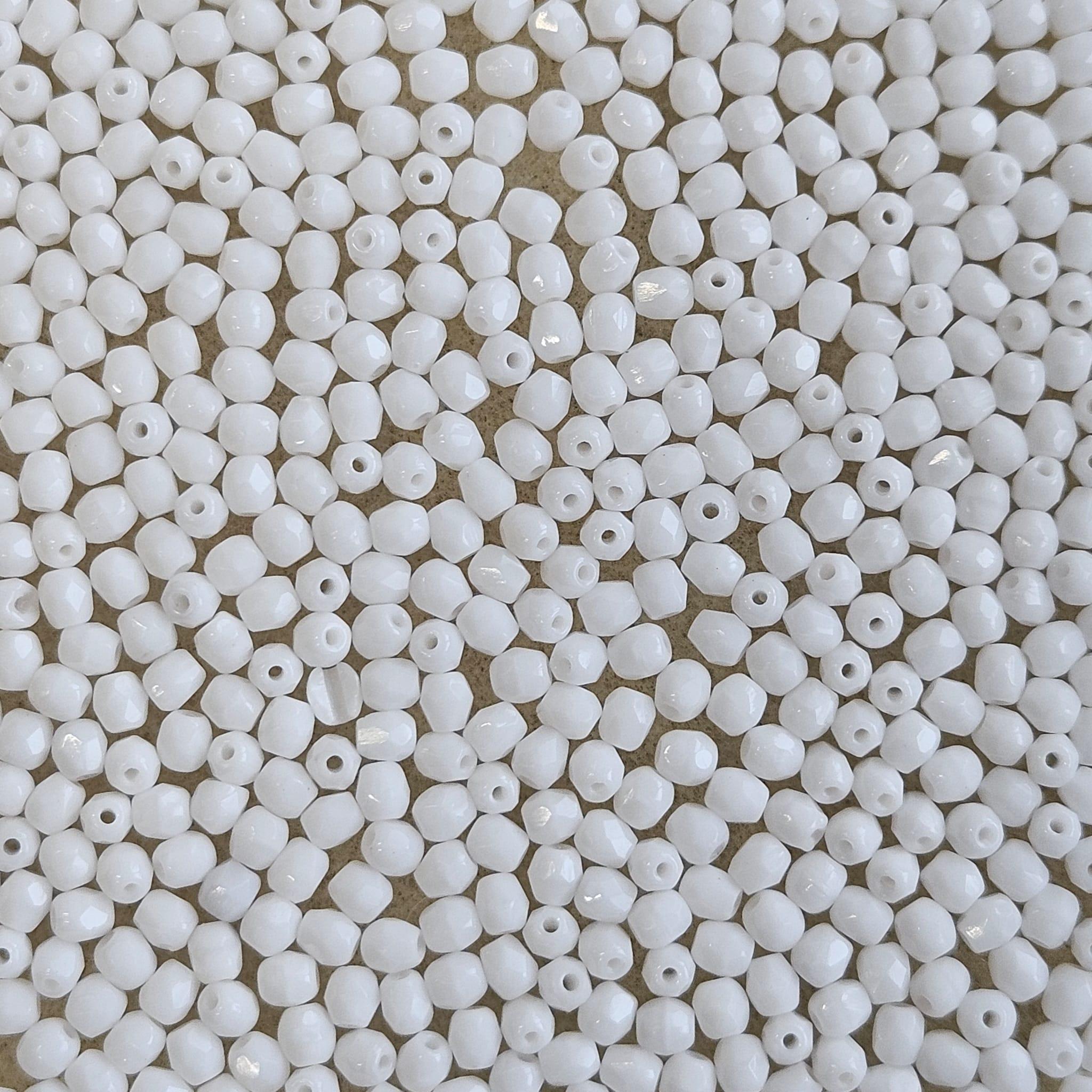 Margele Cehesti Fire-Polish 3 mm 02010 Alabaster — Imaginea 1