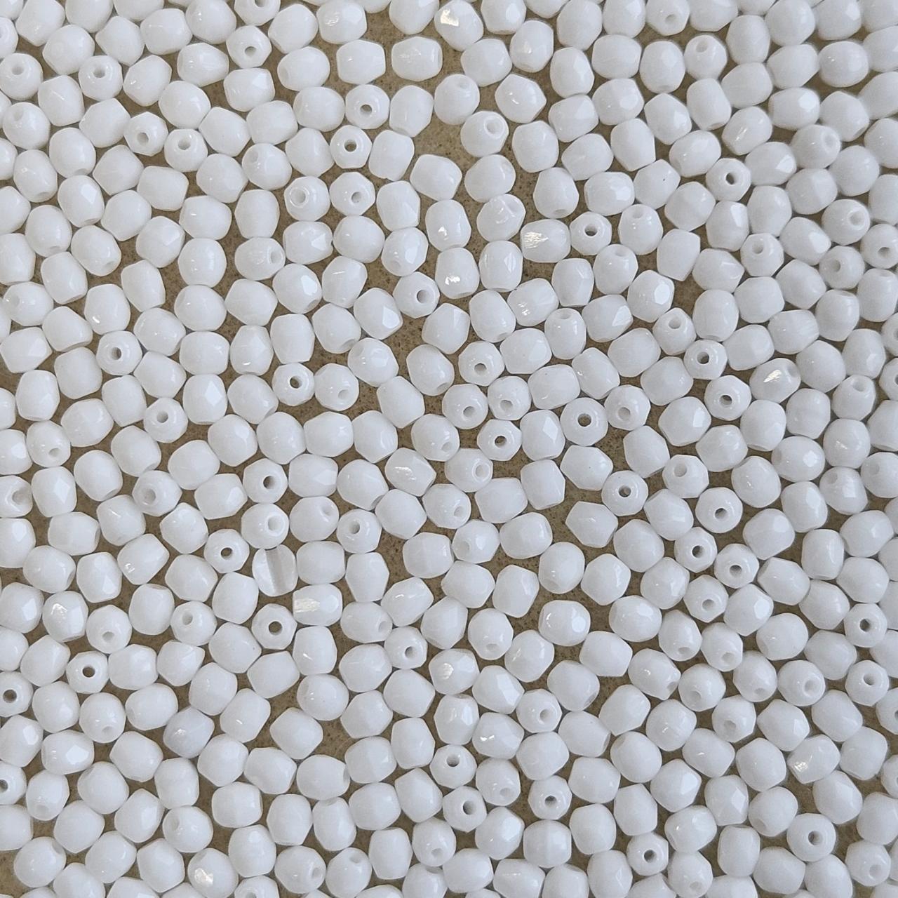 Margele Cehesti Fire-Polish 3 mm 02010 Alabaster