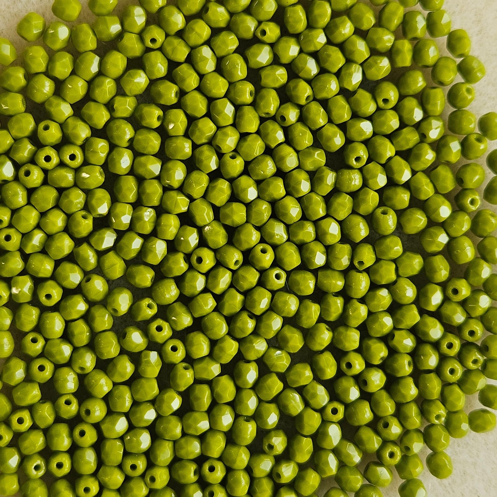 Margele Cehesti Fire-Polish 53420 Opaque Olivine — Imaginea 1