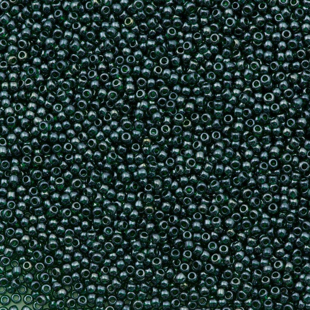 Margele Toho 11/0 0118 Transparent Lustered Green Emerald — Imaginea 1