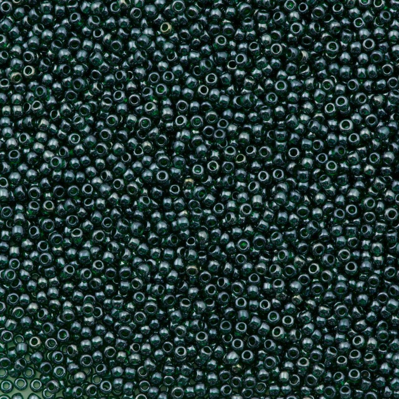 Margele Toho 11/0 0118 Transparent Lustered Green Emerald