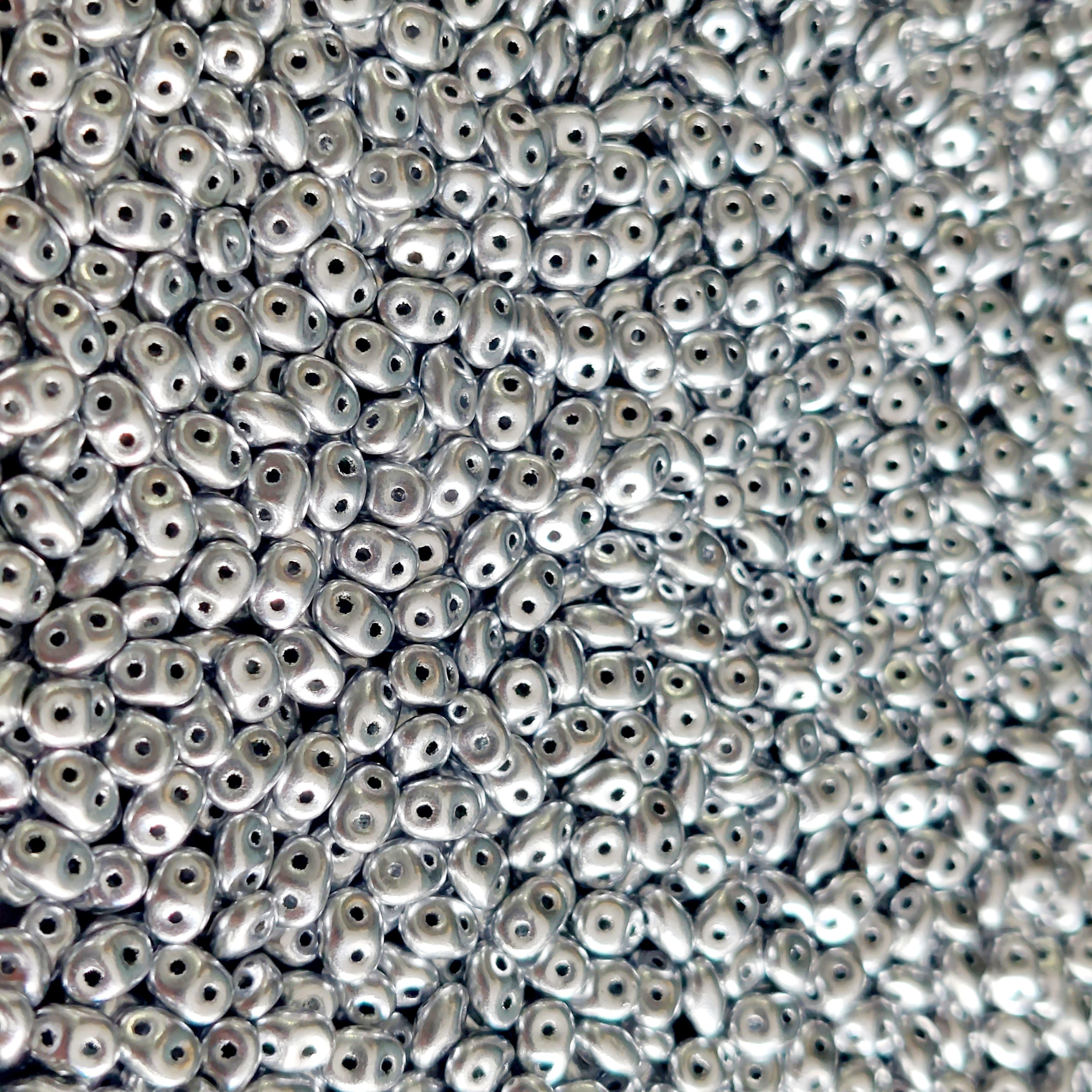 Superduo 01700 Crystal Bronze Aluminium — Imaginea 1
