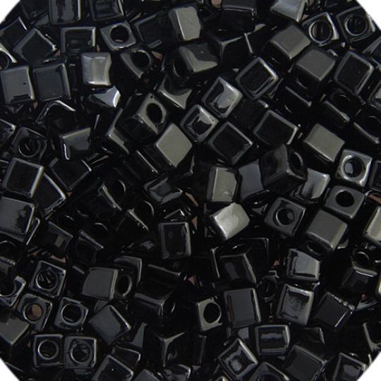 Miyuki Cube 4mm 0401 Black — Imaginea 1