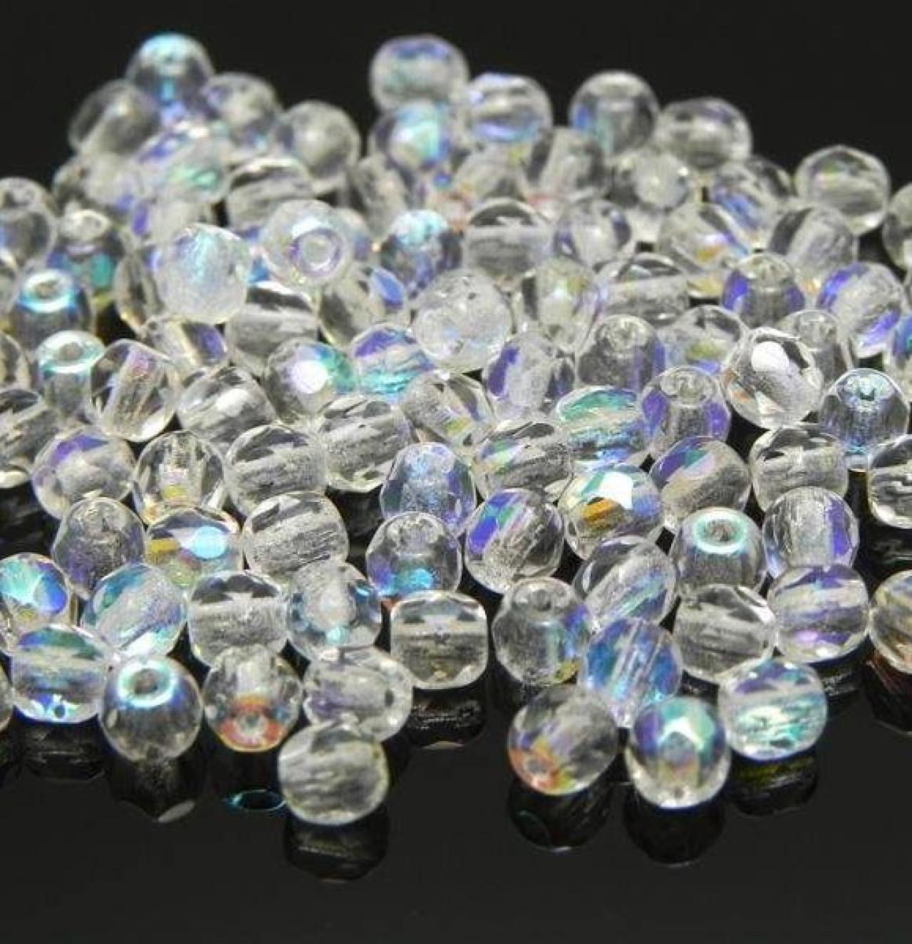 Margele Cehesti Fire-Polish 4mm 00030/28701 Crystal AB