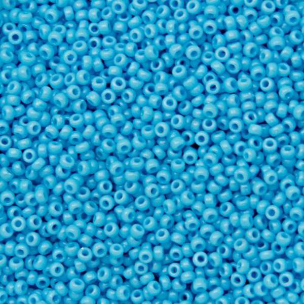 Margele de nisip Miyuki 8/0 0413 Opaque Turquoise Blue — Imaginea 1