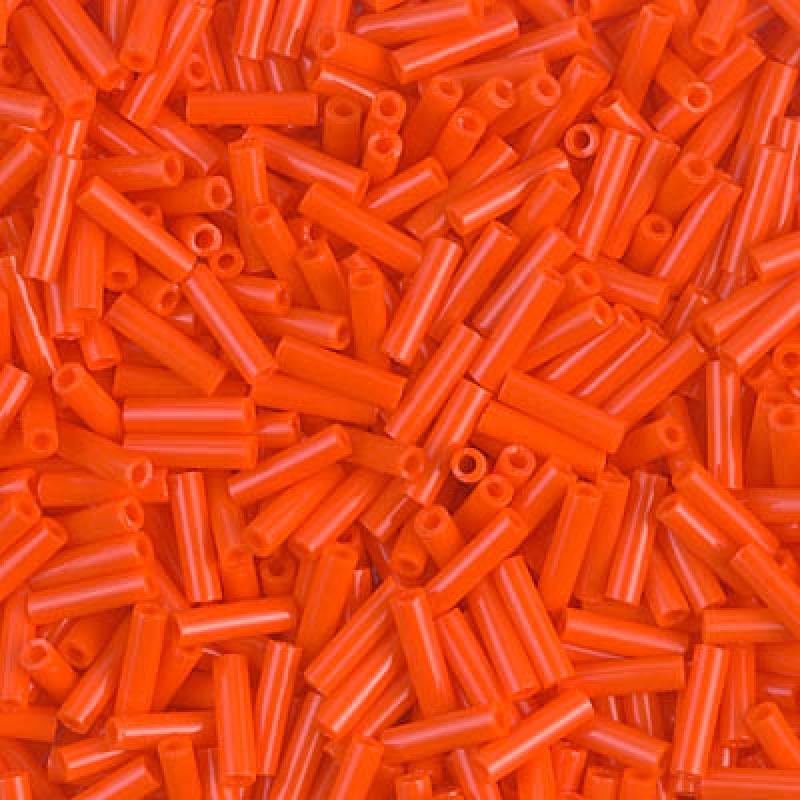Miyuki Bugle 6mm 0406 Opaque Orange — Imaginea 1