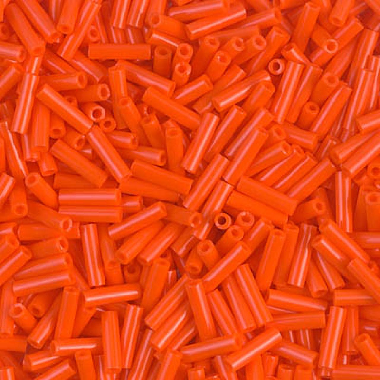Miyuki Bugle 6mm 0406 Opaque Orange