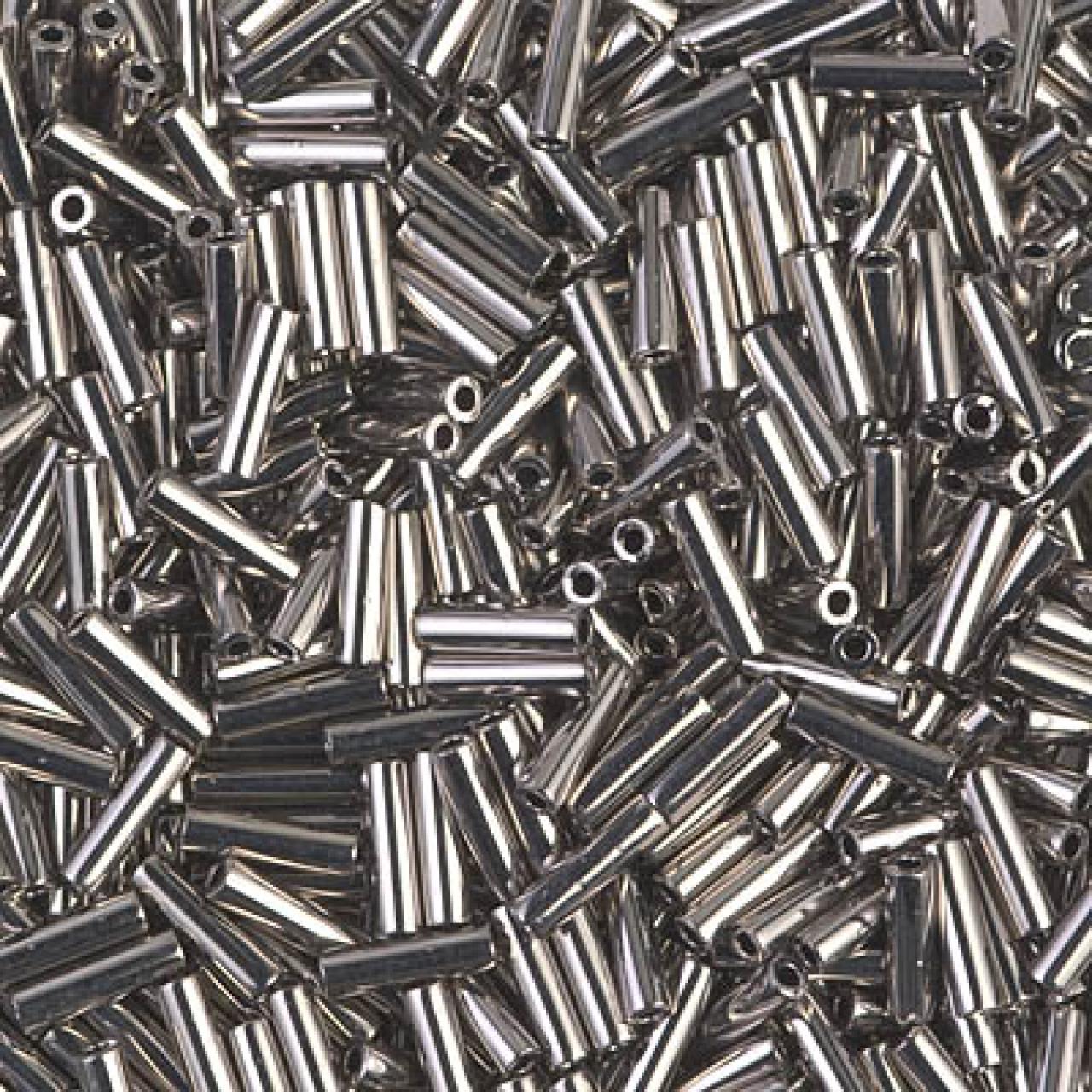 Miyuki Bugle 6mm 0021 Grey Silver Lined