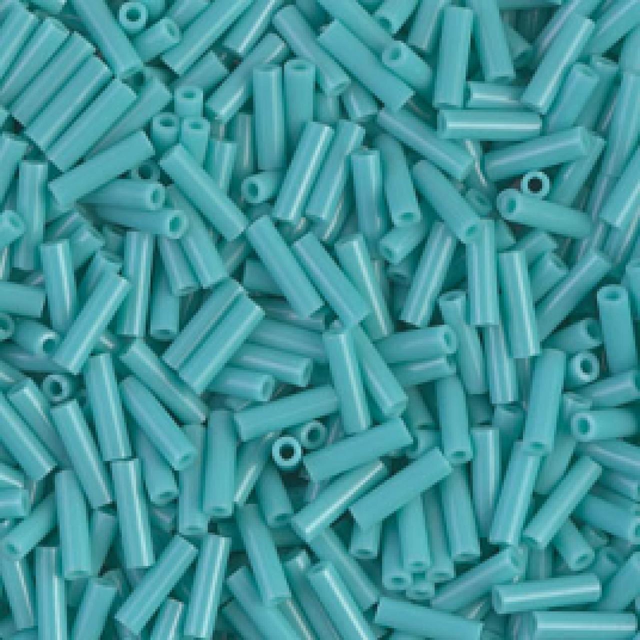 Miyuki Bugle 6mm 412 Opaque Turquoise Green
