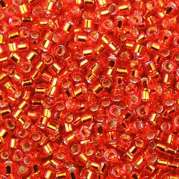 Delica 10/0 DB100043 Silver Lined Red — Imaginea 1