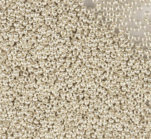 50gr Preciosa 11/0 19001/18503 Galv Silver — Imaginea 1