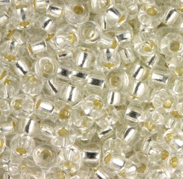 Margele de nisip Miyuki 11/0 0001 Silverlined Crystal — Imaginea 1