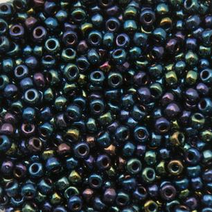 Margele de nisip Miyuki 11/0 0452 Metallic Dk Blue Iris — Imaginea 1