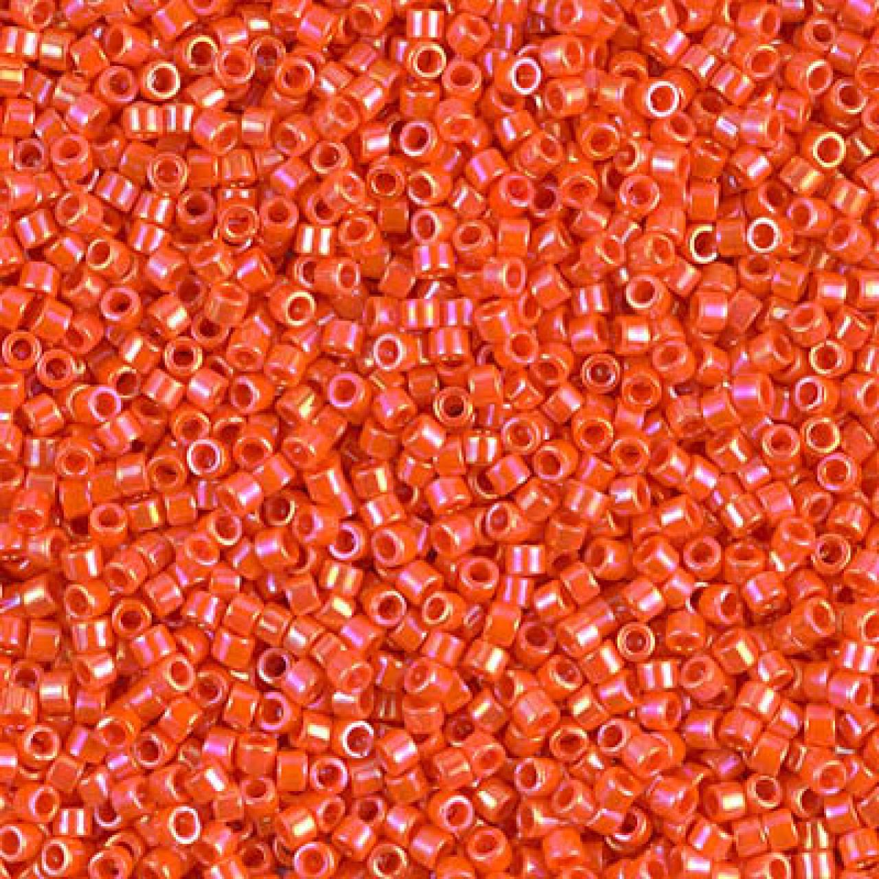 Delica 10/0 DB100161 Opaque Orange AB