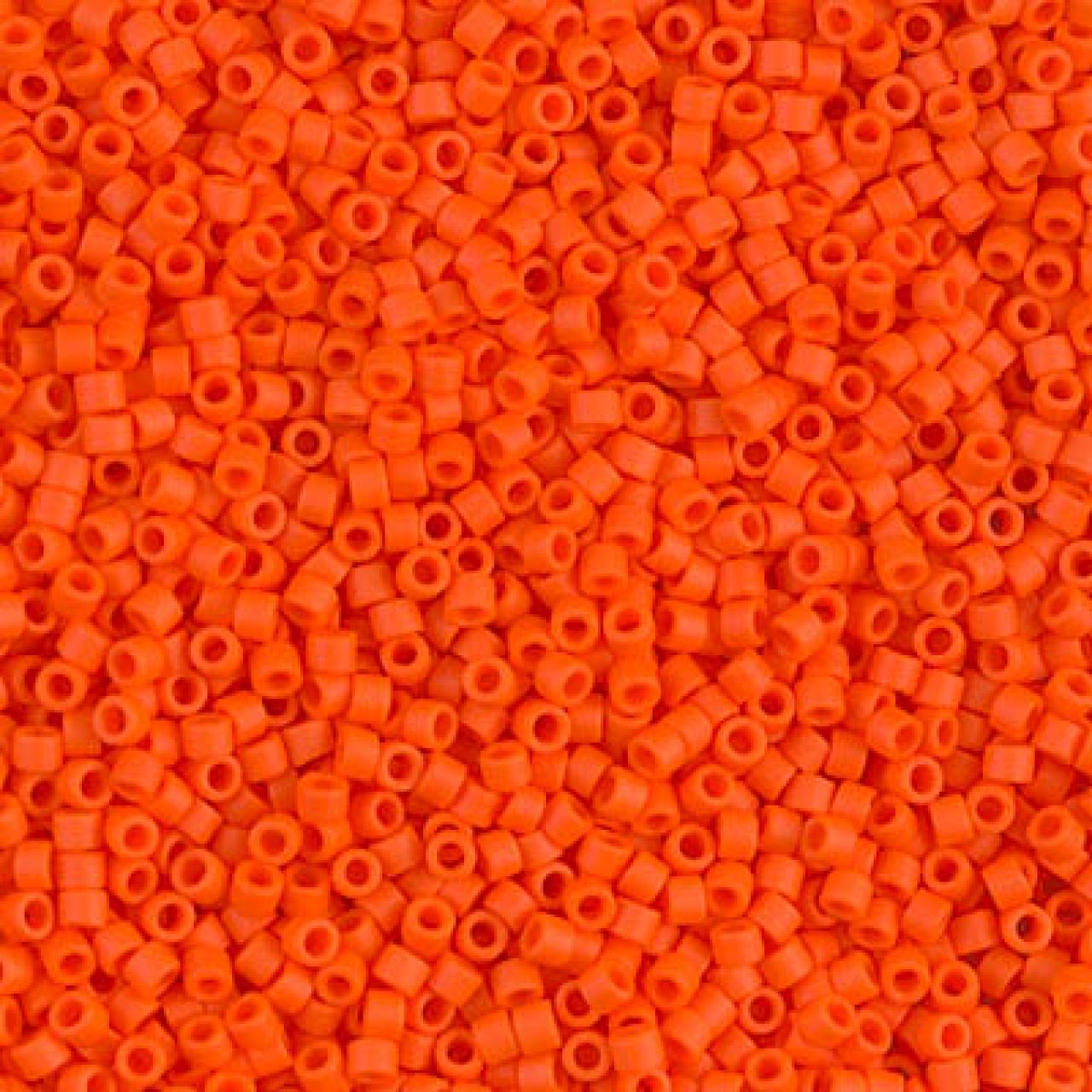 Delica 11/0 DB0752 Opaque Orange Matted
