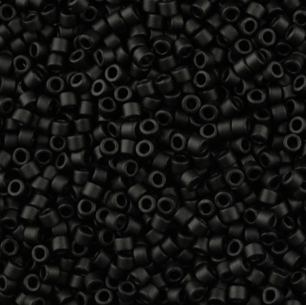 Delica 10/0 DB100310  Black Matted