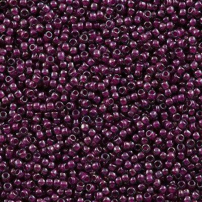 Margele Toho 11/0 1076 Inside Color Gray/Magenta Lined — Imaginea 1