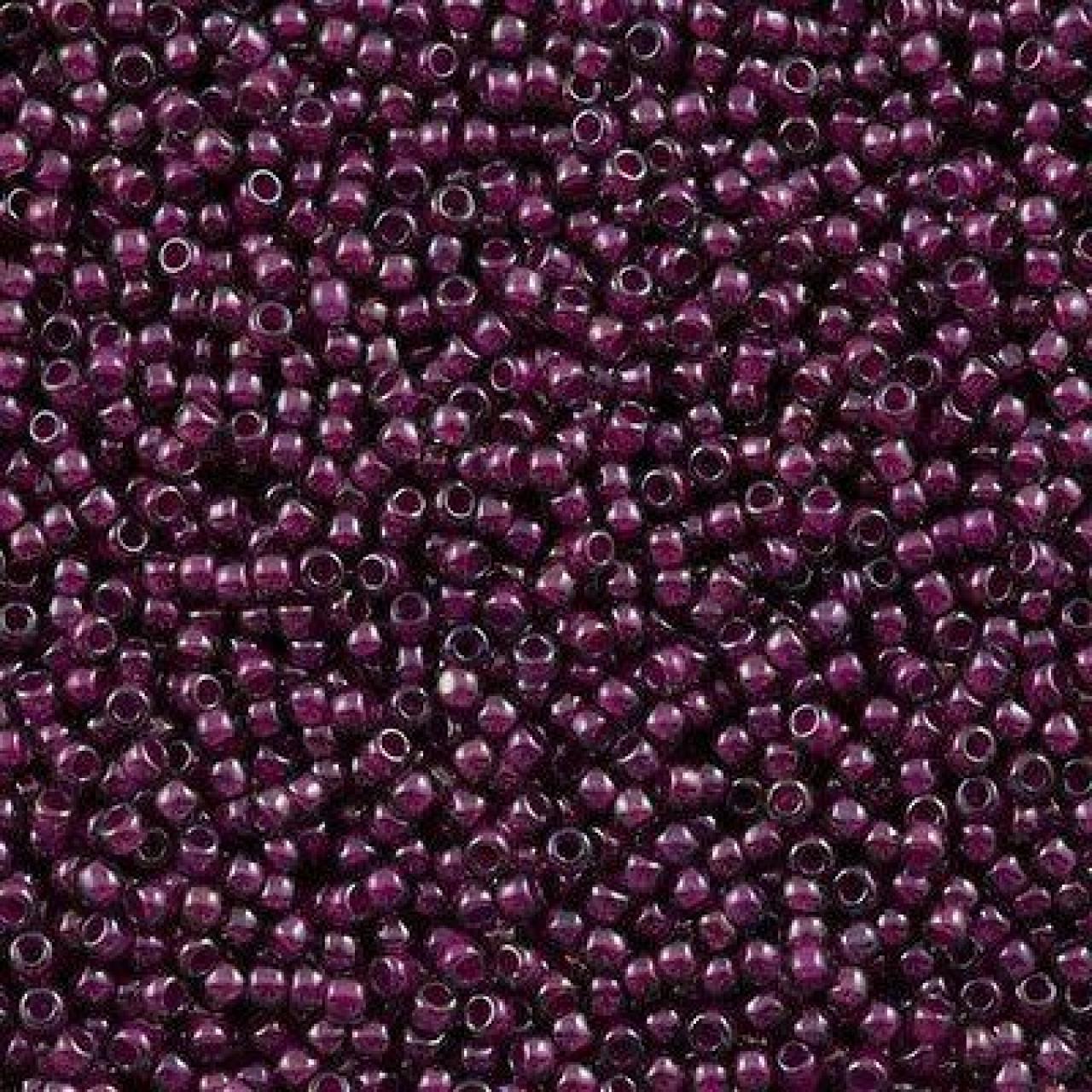 Margele Toho 11/0 1076 Inside Color Gray/Magenta Lined