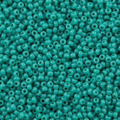 Margele de nisip Miyuki 6/0 0412 Opaque Turquoise Green — Imaginea 1