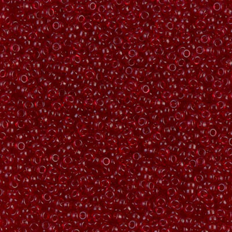 Margele de nisip Miyuki 11/0  0141 Transparent Red — Imaginea 1