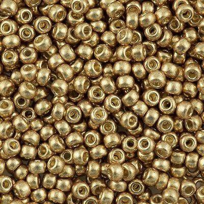 Margele de nisip Miyuki 15/0 5gr 4204 Duracoat Galvanized Champagne — Imaginea 1