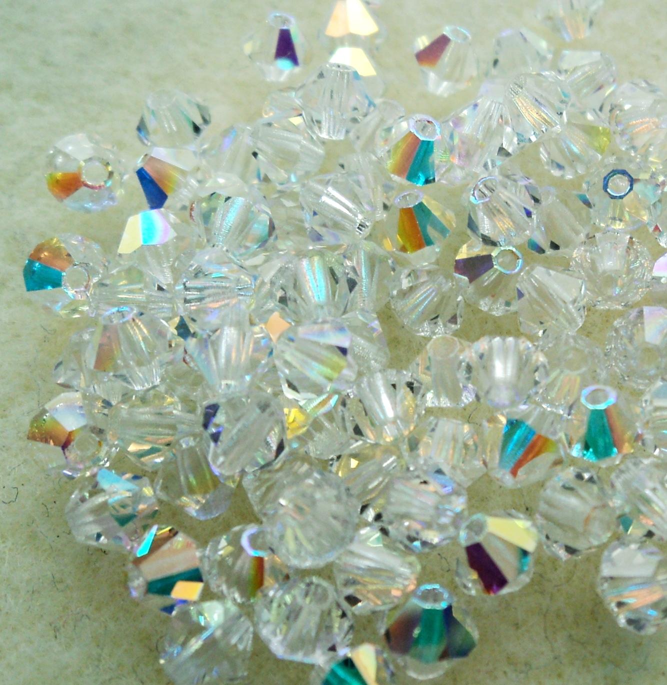 Preciosa 4mm Crystal AB — Imaginea 1