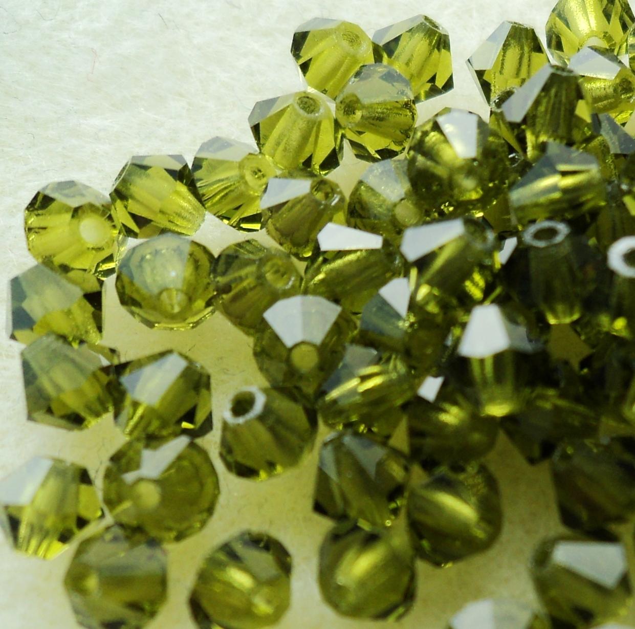 Preciosa 4mm Olivine — Imaginea 1