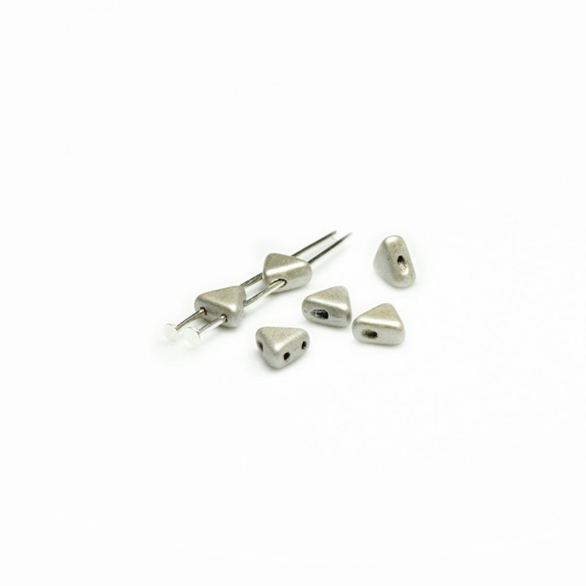Margele Kheops Par Puca 6x6mm 23980/79080 Metallic Mat Beige — Imaginea 1