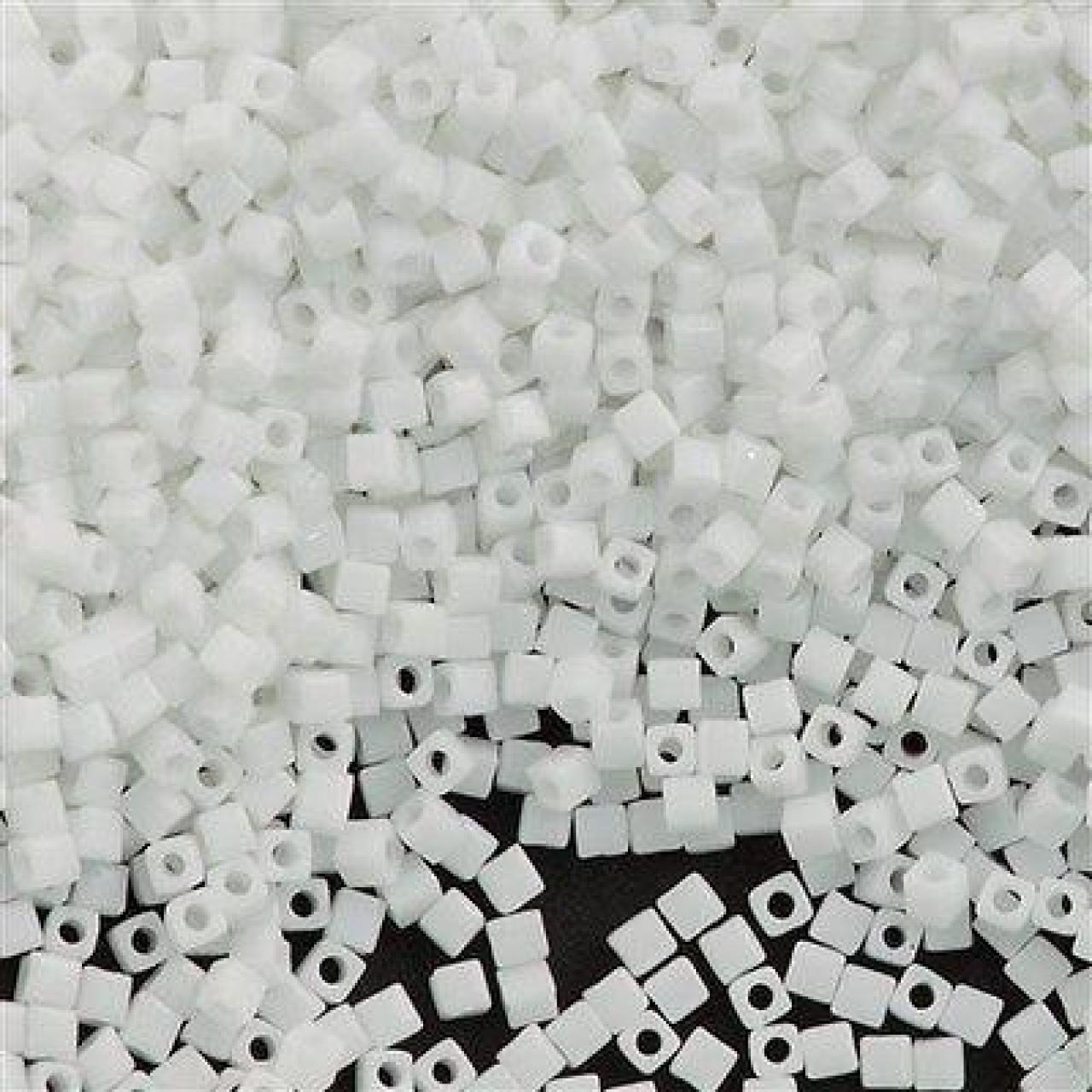 Miyuki Cube 1.8mm 0402 White Opaque