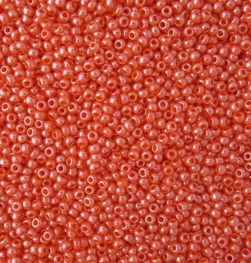 Margele Toho 11/0 0129 Opaque Lustered Pumpkin — Imaginea 1