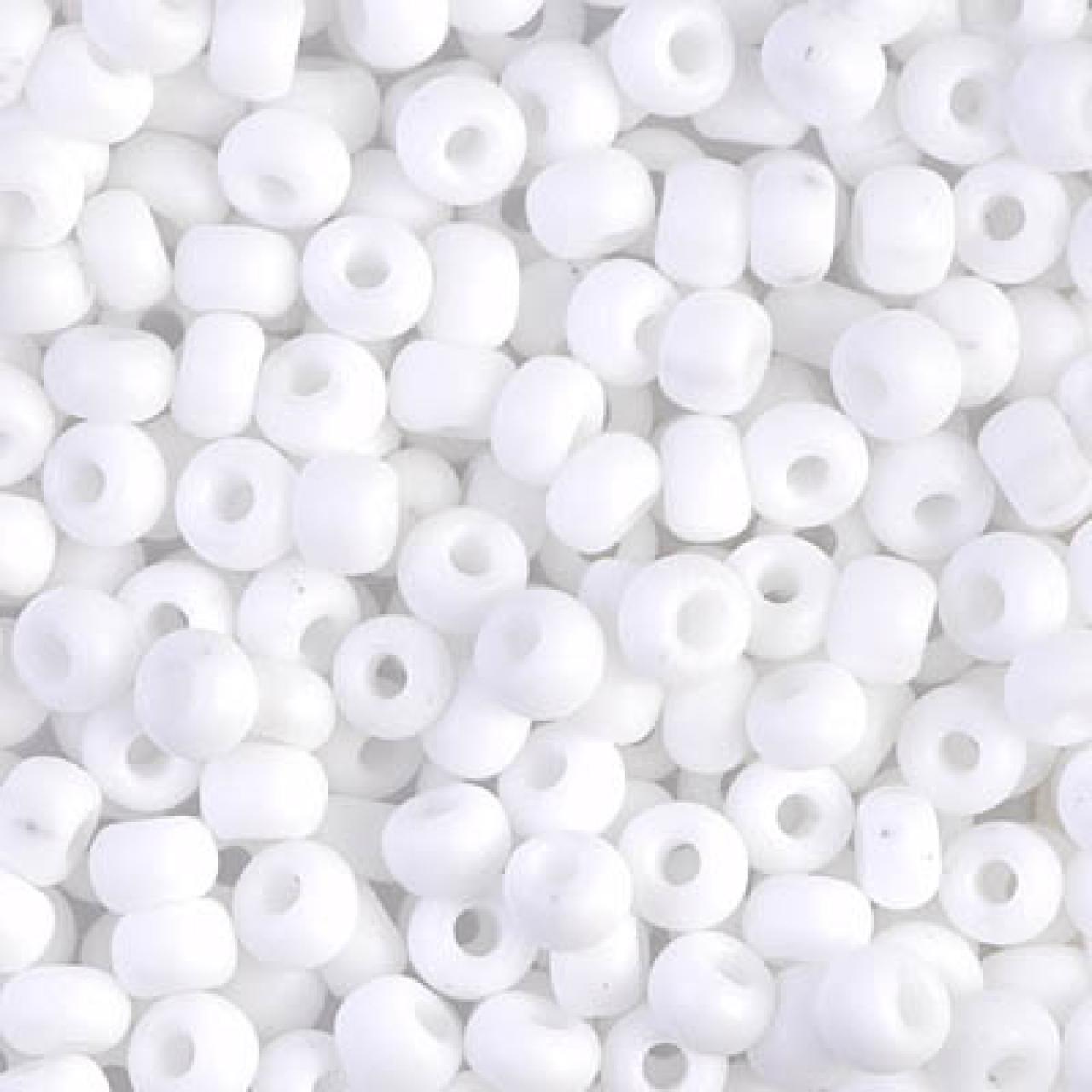 Margele de nisip Miyuki 15/0 White  Opaque Matted 0402F