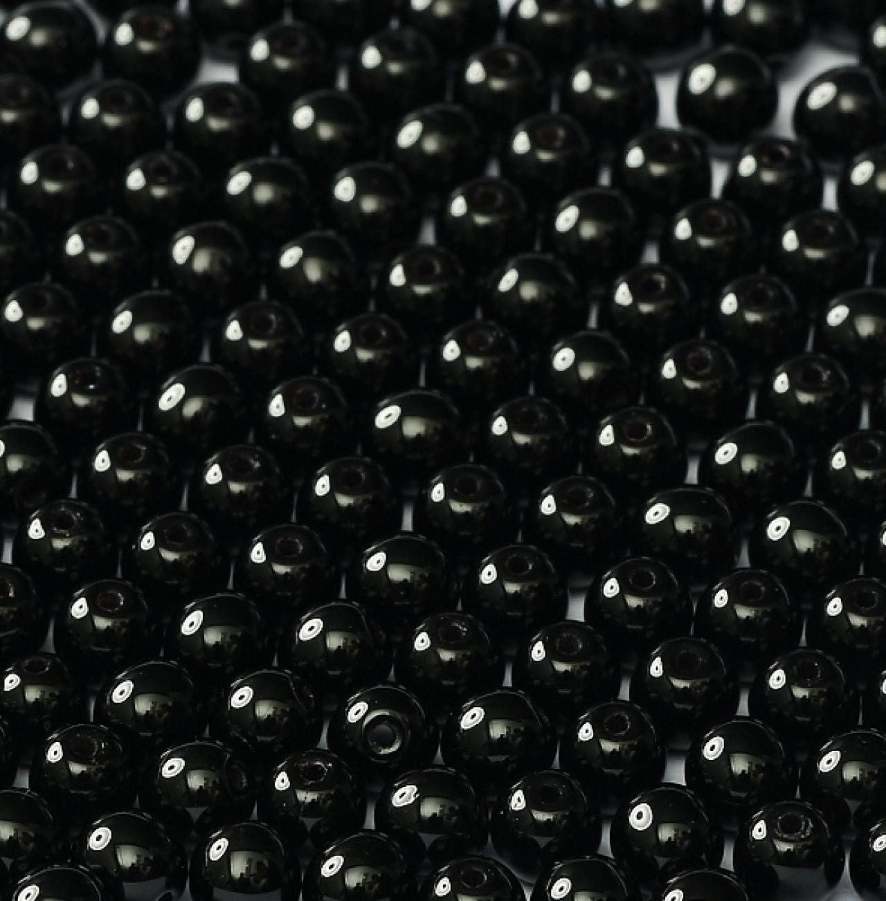 Margele Rotunde 4mm 23980 Jet
