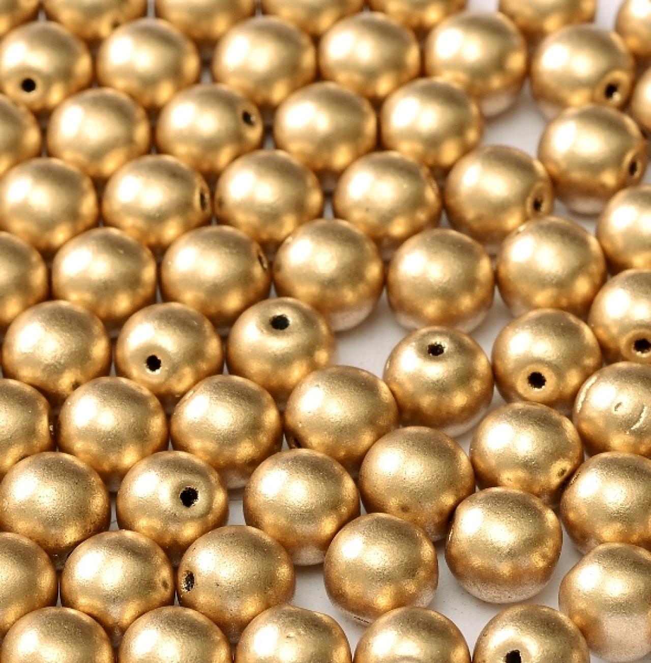 Margele Rotunde 6mm 01710 Aztec Gold