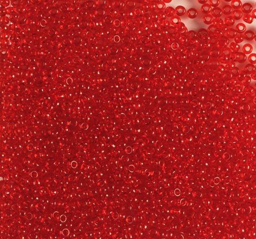 50gr Preciosa 13/0 19001/90070 Transp Lt Red — Imaginea 1