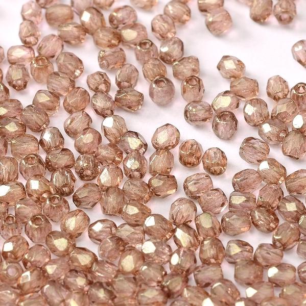 Margele Cehesti Fire-Polish 3mm 00030/15495 Crystal Teracota Red — Imaginea 1