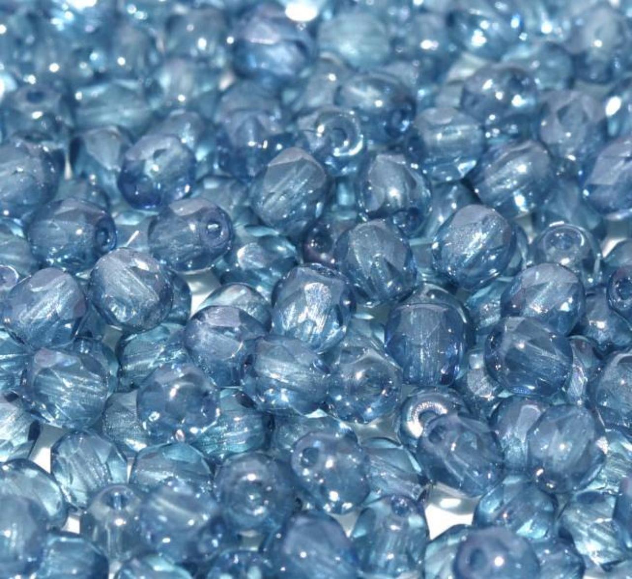 Margele Cehesti Fire-Polish 3mm 00030/14464 Crystal Baby Blue Luster