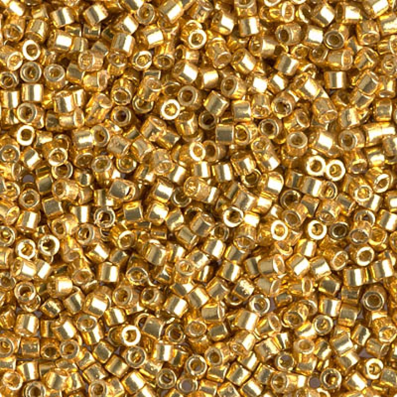 Delica 10/0 DB1832  Duracoat Galvanized  Gold