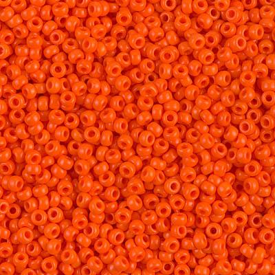 Margele de nisip Miyuki 11/0  0406 Opaque Orange — Imaginea 1