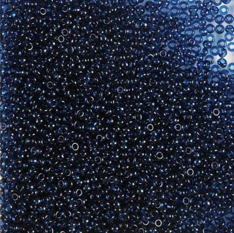 50gr Preciosa 13/0 19001/60100 Transp DK Aquamarine — Imaginea 1