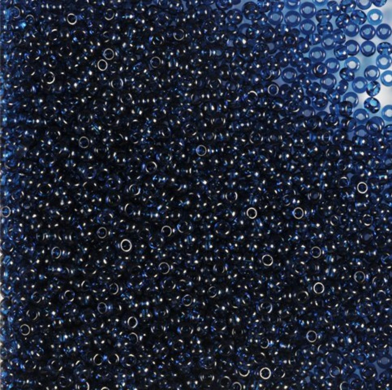 50gr Preciosa 13/0 19001/60100 Transp DK Aquamarine