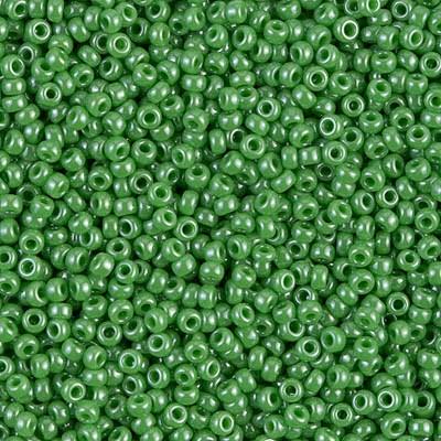 Margele de nisip Miyuki 11/0 0431 Opaque Green Luster — Imaginea 1
