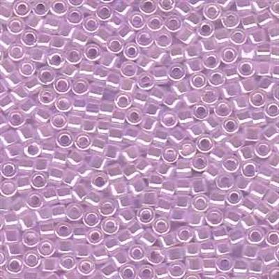 Delica 11/0 DB0248 Lined Crystal/Pale Liliac — Imaginea 1