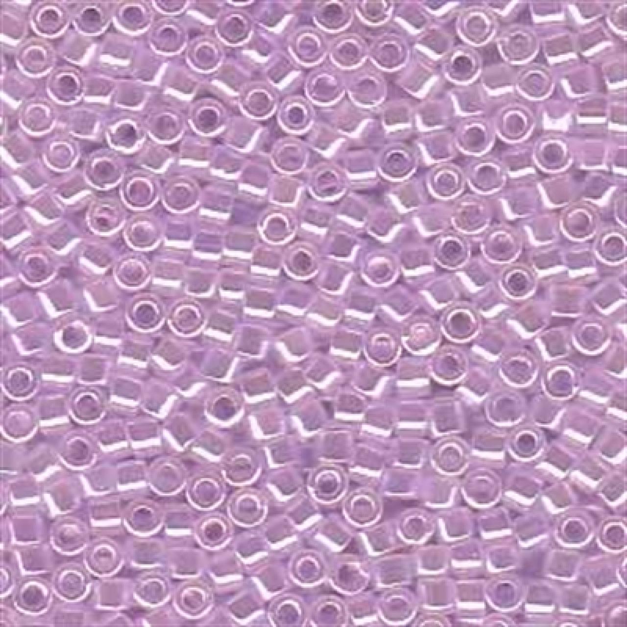 Delica 11/0 DB0248 Lined Crystal/Pale Liliac