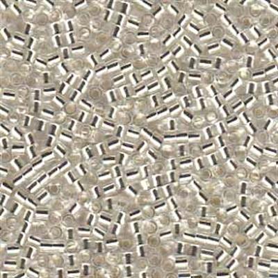 Delica 11/0 DB0041 Silver Lined Crystal — Imaginea 1